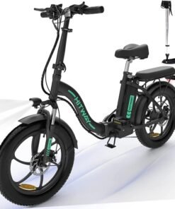 HITWAY Vélo Électrique 20" VTT Fat Bike Electrique Adulte Pliable-Batterie 36V/11.2Ah Moteur 250W-Max.Portée 35-90km-Shimano 7 Vitesses