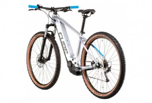 VTT Électrique Semi-Rigide Cube Reaction Hybrid Performance 500 Shimano Alivio 9V 500 Wh 29'' Argent Polar 2022 – Image 3