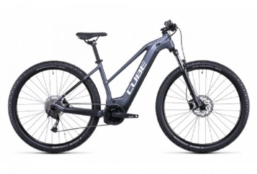 VTT Électrique Semi-Rigide Cube Reaction Hybrid Performance 500 Trapeze Shimano Alivio 9V 500 Wh 27.5'' Gris Metallic 2022