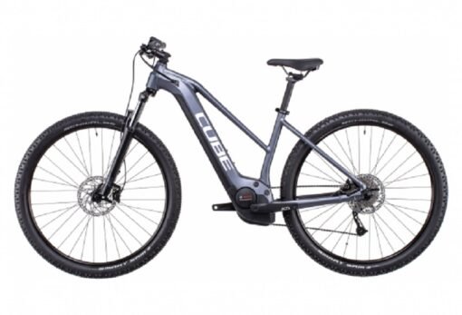 VTT Électrique Semi-Rigide Cube Reaction Hybrid Performance 500 Trapeze Shimano Alivio 9V 500 Wh 27.5'' Gris Metallic 2022 – Image 2