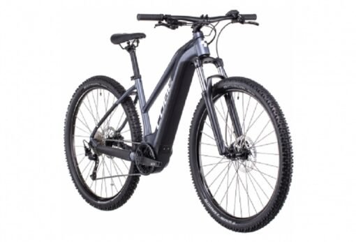 VTT Électrique Semi-Rigide Cube Reaction Hybrid Performance 500 Trapeze Shimano Alivio 9V 500 Wh 27.5'' Gris Metallic 2022 – Image 3
