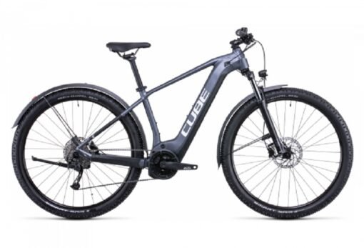 VTT Électrique Semi-Rigide Cube Reaction Hybrid Performance 625 Allroad Shimano Alivio 9V 625 Wh 29'' Gris Metallic 2022 – Image 2