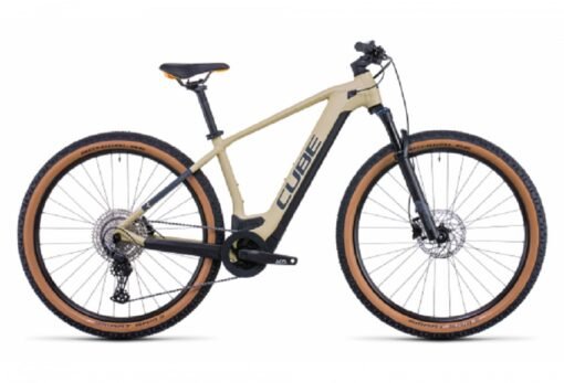VTT Électrique Semi-Rigide Cube Reaction Hybrid Pro 625 Shimano Deore 11V 625 Wh 29'' Beige Desert 2022