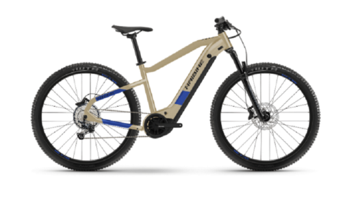 VTT Electrique Semi-Rigide Haibike HardNine 7 630Wh 29'' Shimano Deore 12V Beige Café / Bleu 2022