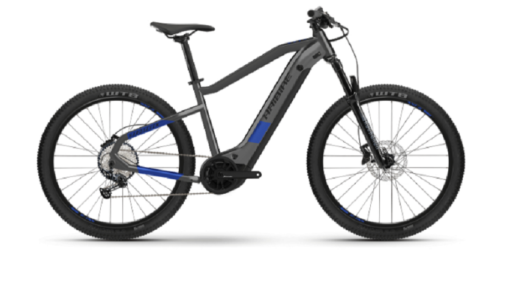 VTT Electrique Semi-Rigide Haibike HardSeven 7 27.5'' 630Wh Shimano Deore 12V Gris Anthracite / Bleu 2022