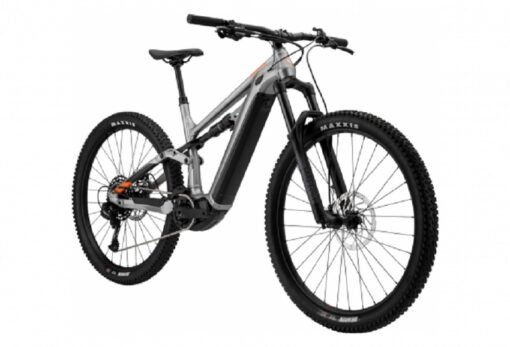 VTT Électrique Tout-Suspendu Cannondale Moterra Neo 4 Sram NX/SX Eagle 12V 630 Wh 29'' Gris Orange Impact – Image 3