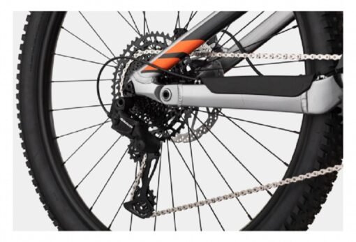 VTT Électrique Tout-Suspendu Cannondale Moterra Neo 4 Sram NX/SX Eagle 12V 630 Wh 29'' Gris Orange Impact – Image 4