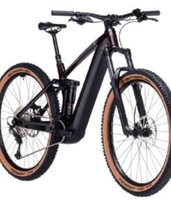 VTT Électrique Tout-Suspendu Cube Stereo Hybrid 140 HPC Race 750 Shimano Deore/XT 12V 750 Wh 29'' Rouge Liquid 2023