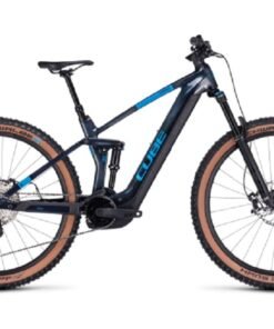 VTT Électrique Tout-Suspendu Cube Stereo Hybrid 140 HPC SLX 750 Shimano Deore/XT 12V 750 Wh 29'' Bleu Liquid 2023