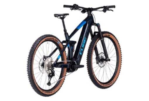 VTT Électrique Tout-Suspendu Cube Stereo Hybrid 140 HPC SLX 750 Shimano Deore/XT 12V 750 Wh 29'' Bleu Liquid 2023 – Image 2