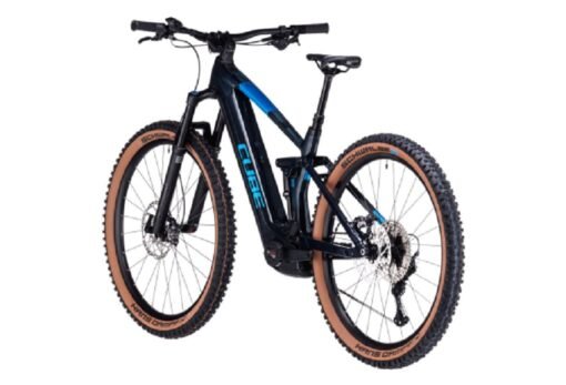 VTT Électrique Tout-Suspendu Cube Stereo Hybrid 140 HPC SLX 750 Shimano Deore/XT 12V 750 Wh 29'' Bleu Liquid 2023 – Image 5