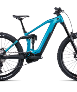 VTT Électrique Tout-Suspendu Cube Stereo Hybrid 160 HPC SL 625 27.5 Shimano Deore-XT 12V 625 Wh 27.5'' Bleu Aquamarine 2022