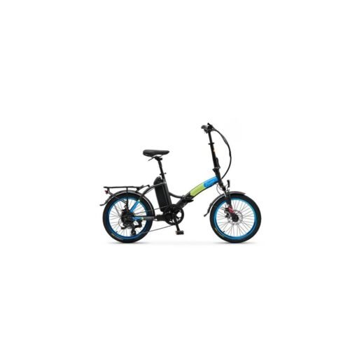Vélo électrique pliable Argento Piuma 250 W Noir et Bleu