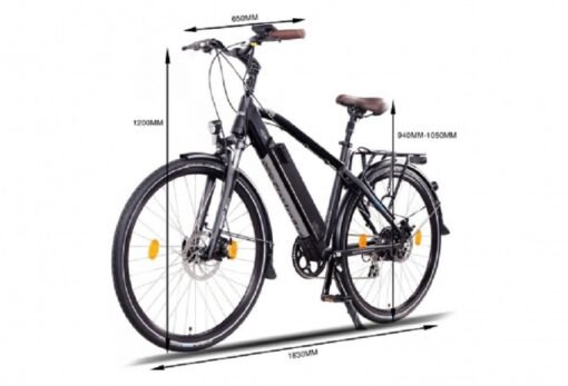 NCM Venice Plus 28 vélo électrique, Urbain, noir mat - Shimano - Batterie 768Wh / 175-190 cm – Image 3