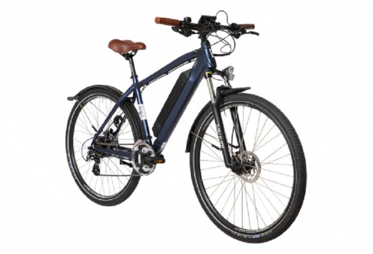 VTC Électrique Bicyklet Joseph Shimano Altus 7V 417 Wh 700 mm Bleu