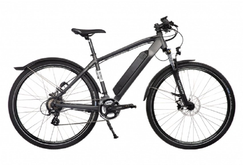 VTC Électrique Bicyklet Joseph Shimano Altus 7V 417 Wh 700 mm Noir Gris
