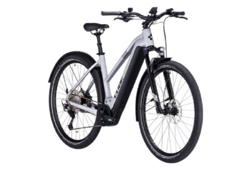 VTC Électrique Cube Nuride Hybrid EXC 625 Allroad Trapeze Shimano Deore 12V 625 Wh 29'' Argent Polar 2023 – Image 3