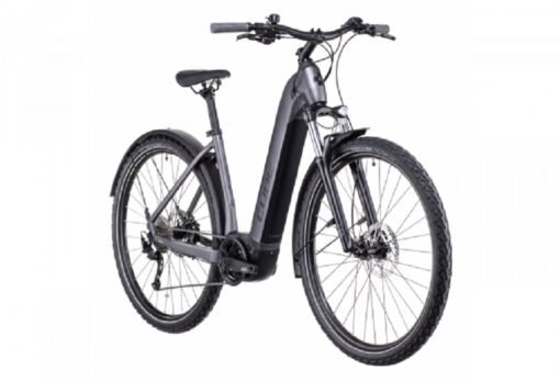 VTC Électrique Cube Nuride Hybrid Performance 625 Allroad Easy Entry Shimano Alivio 9V 625 Wh 700 mm Gris Graphite 2022 – Image 3