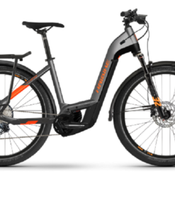 VTC Électrique Haibike Trekking 10 LowStep Shimano Deore/SLX 12V 625 Wh 27.5'' Gris / Orange 2022