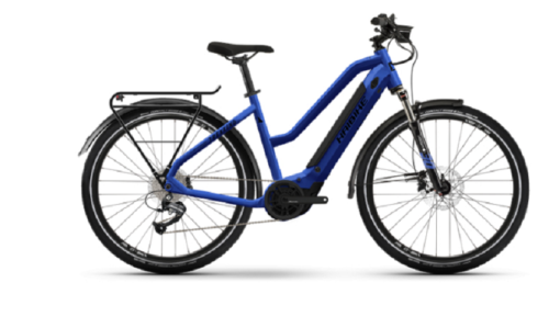 VTC Électrique Haibike Trekking 4 Mid Shimano Alivio/Altus 9V 500 Wh 27.5'' bleu 2022.