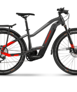 VTC Électrique Haibike Trekking 9 Mid Shimano Deore 11V 625 Wh 27.5'' Gris Anthracite / Rouge 2022