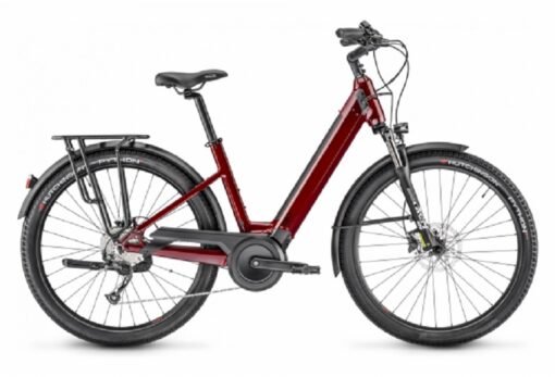 VTC Électrique Moustache Samedi 27 Xroad 2 Open Shimano Altus 9V 500 Wh 27.5'' Rouge 2021