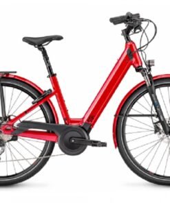 VTC Électrique Moustache Samedi 28.5 Open Shimano Deore 10V 2021 Rouge Métal