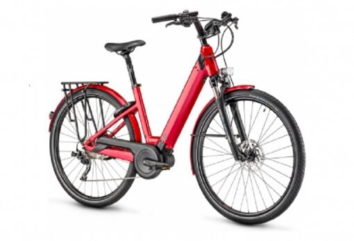 VTC Électrique Moustache Samedi 28.5 Open Shimano Deore 10V 2021 Rouge Métal – Image 2