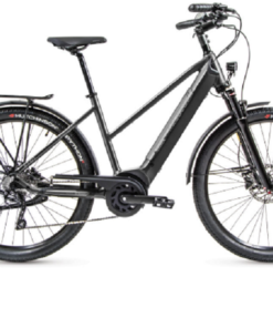 VTC Électrique Peugeot eT01 Crossover Equipé Mixte D10 Powertube Shimano Deore 10V 500 Wh 27.5'' Gris Foncé 2022