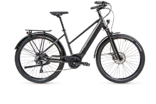 VTC Électrique Peugeot eT01 Crossover Equipé Mixte D10 Powertube Shimano Deore 10V 500 Wh 27.5'' Gris Foncé 2022