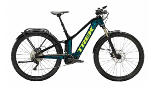VTC Électrique Tout-Suspendu Trek Powerfly FS 4 EQ Shimano Deore 10V 625 Wh 29'' Aquatic / Noir 2023