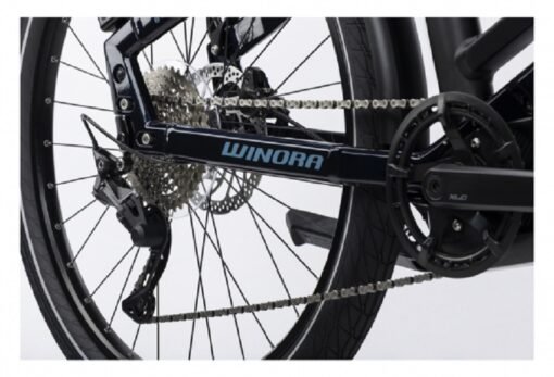 VTC Électrique Winora Yakun 10 Shimano Deore 10V 750 Wh 27.5'' Bleu Foncé 2022 – Image 2