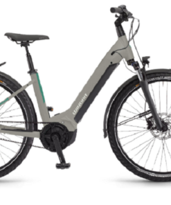 VTC Électrique Winora Yucatan R8f Monotube Shimano Nexus 8V Courroie 630 Wh 27.5'' Gris Platinum 2022