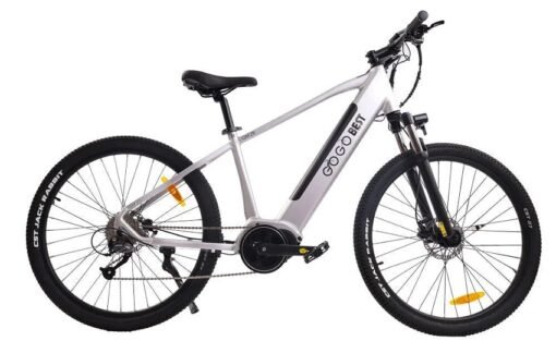VTC électrique GM26 250W 27.5" Mid-Drive Moteur 10Ah 25km/h 60km Argent