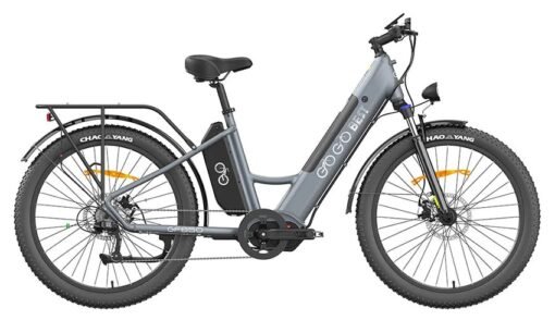 VTC électrique Gogobest GF850 500W 26" avec Moteur Central 32 km/h 130km 10.4Ah Violet – Image 2
