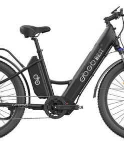 VTC électrique Gogobest GF850 500W 26" avec Moteur Central 32 km/h 130km 10.4Ah Noir