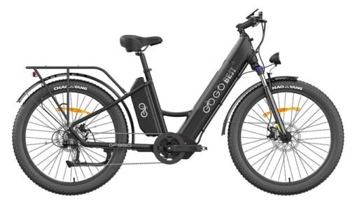 VTC électrique Gogobest GF850 500W 26" avec Moteur Central 32 km/h 130km 10.4Ah Violet – Image 3