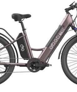 VTC électrique Gogobest GF850 500W 26" avec Moteur Central 32 km/h 130km 10.4Ah Violet