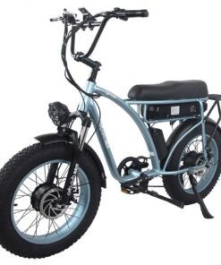 VTT Electrique Gogobest GF750 1000Wx2 20'' Fat Bike 17.5Ah 25km/h 80km Bleu