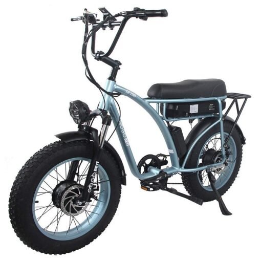 VTT Electrique Gogobest GF750 1000Wx2 20'' Fat Bike 17.5Ah 25km/h 80km Noir – Image 3