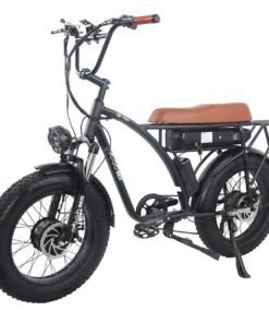 VTT Electrique Gogobest GF750 1000Wx2 20'' Fat Bike 17.5Ah 25km/h 80km Noir