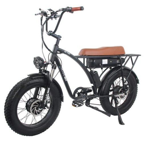 VTT Electrique Gogobest GF750 1000Wx2 20'' Fat Bike 17.5Ah 25km/h 80km Vert – Image 2