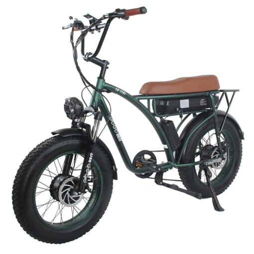 VTT Electrique Gogobest GF750 1000Wx2 20'' Fat Bike 17.5Ah 25km/h 80km Vert