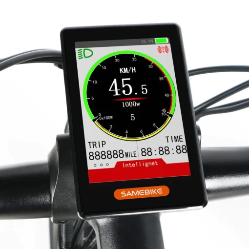 VTT Électrique Pliable Samebike LO26-II 500W 26" avec Roue à Rayons 10Ah 35km/h 80km Noir – Image 4