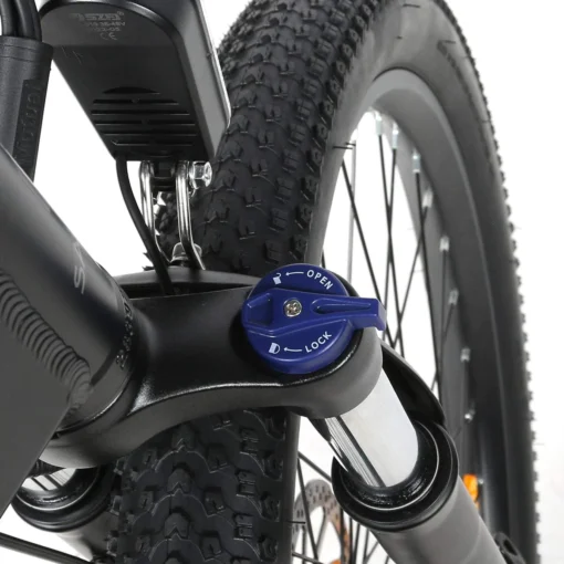VTT Électrique Pliable Samebike LO26-II 500W 26" avec Roue à Rayons 10Ah 35km/h 80km Noir – Image 10
