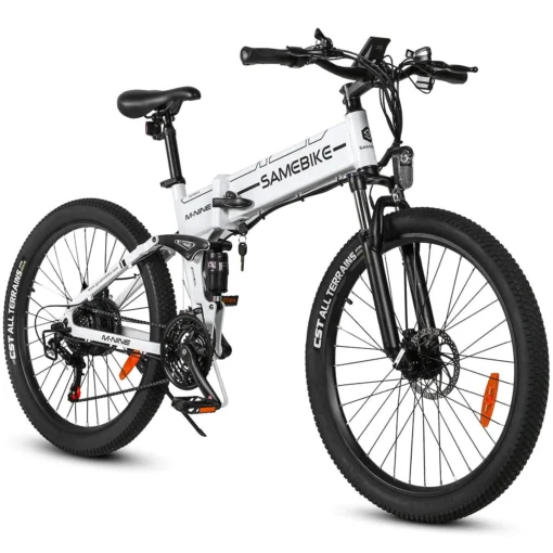 VTT Électrique Pliable Samebike LO26-II 500W 26" avec Roue à Rayons 10Ah 35km/h 80km Noir – Image 3
