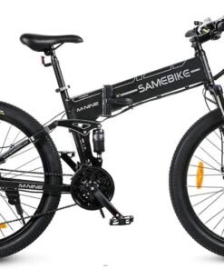 VTT Électrique Pliable Samebike LO26-II 500W 26" avec Roue à Rayons 10Ah 35km/h 80km Noir