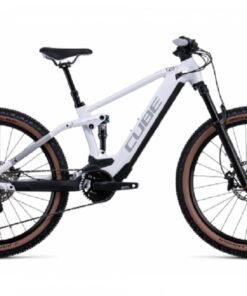 VTT Électrique Tout-Suspendu Cube Stereo Hybrid 120 SL 625 27.5 Shimano Deore/XT 12V 625 Wh 27.5'' Blanc 2022