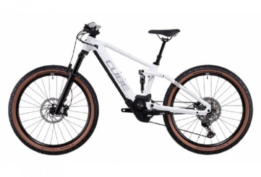 VTT Électrique Tout-Suspendu Cube Stereo Hybrid 120 SL 625 27.5 Shimano Deore/XT 12V 625 Wh 27.5'' Blanc 2022 – Image 4