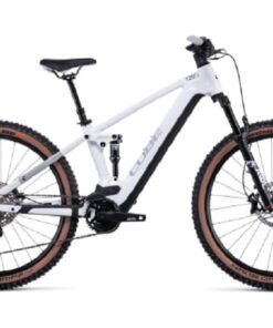 VTT Électrique Tout-Suspendu Cube Stereo Hybrid 120 SL 750 29 Shimano Deore/XT 12V 750 Wh 29'' Blanc 2022